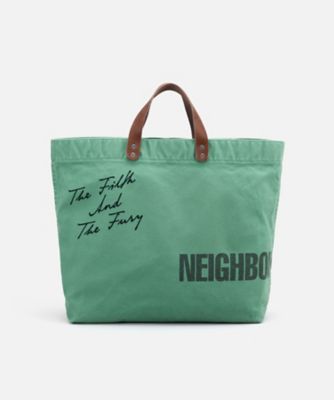 トートバッグ ＷＡＳＨＥＤ ＣＡＮＶＡＳ ＴＯＴＥ ＢＡＧ ２４２ＴＱＮＨーＣＧ０１ | NEIGHBORHOOD (Men)/ネイバーフッド |  三越伊勢丹オンラインストア・通販【公式】