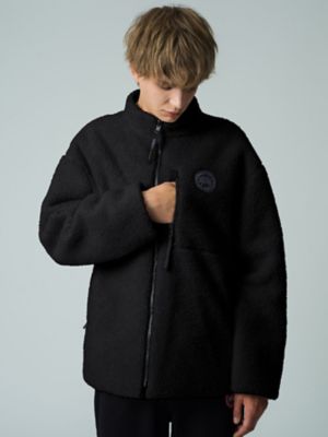 KINU キヌ ペイズリー柄 キルティングブルゾン F 黒 ブルゾン kinross Reversible Fleece