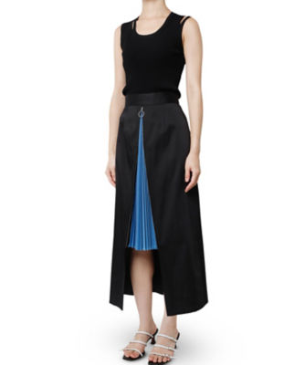 Ｃｏｌｏｒ Ｂｌｏｃｋ Ｐｌｅａｔｅｄ Ｉｎｓｅｒｔ Ｓｋｉｒｔ