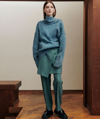 ＜LE CIEL BLEU (Women)＞Ｌａｙｅｒｅｄ　Ｔａｉｌｏｒｅｄ　Ｐａｎｔｓ