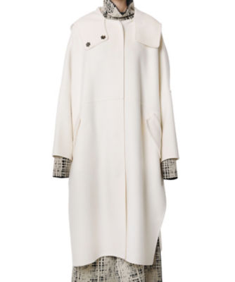 ルシェルブルー　フードオーバーコート　グレー　36 ルシェルブルー フードコート Hooded over coat 【公式通販】