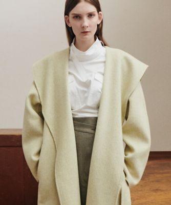 Ｂｉｇ Ｃｏｌｌａｒ Ｂｅｌｔｅｄ Ｍａｘｉ Ｃｏａｔ | ファッション