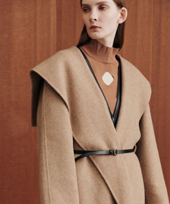 Ｂｉｇ Ｃｏｌｌａｒ Ｂｅｌｔｅｄ Ｍａｘｉ Ｃｏａｔ | ファッション ...