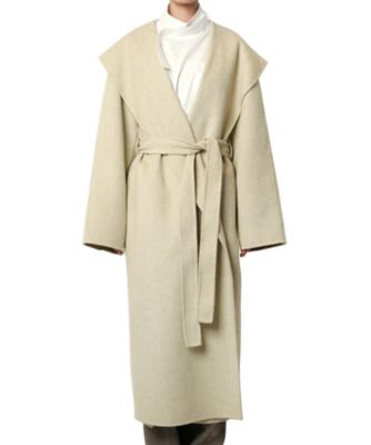 ルシェルブルー　big collar belted maxi coat lecielbleu Big Collar Belted Maxi Coat