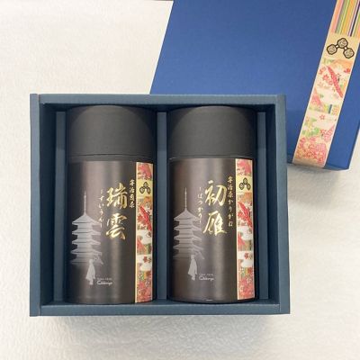 ＜京都/ちきりや＞★【産直】ちきりや銘茶２本詰合せ　ＡＴ－３０　（瑞雲・初雁）