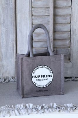 HUFFKINS/ハフキンス 【新宿英国展おまとめ】★ジュートバッグ　Ｓサイズ　グレイ