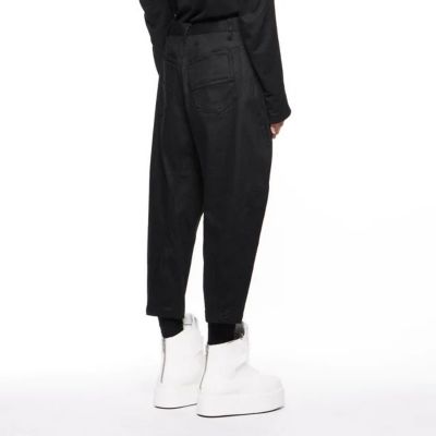 デニムクロップドパンツ　／　１０．５ｏｚ　ＳＴＲＥＴＣＨ　ＤＥＮＩＭ　２４Ｓ－８４７ＰＡＭ６－ＢＫ