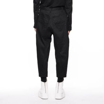 デニムクロップドパンツ　／　１０．５ｏｚ　ＳＴＲＥＴＣＨ　ＤＥＮＩＭ　２４Ｓ－８４７ＰＡＭ６－ＢＫ