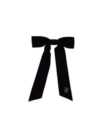 ＜THE HAIR BAR TOKYO＞シルクサテン６ｃｍ　ナローバレッタ　ウィズ　ブラックエンブレム