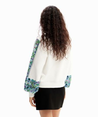 刺繍パフスリーブ スウェットシャツ | Desigual (Women