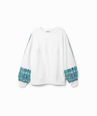 刺繍パフスリーブ スウェットシャツ | Desigual (Women