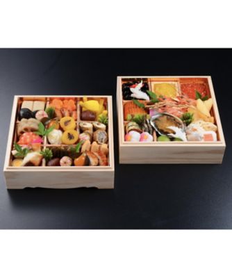 ＜懐石料理 青山＞【店頭受取おせち／新宿】懐石二段重　１２月３１日（水）午前１１時～／午後２時～お受け取り