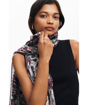 Desigual (Women)/デシグアル 長方形の花柄スカーフ　２４ＷＡＷＡ０４