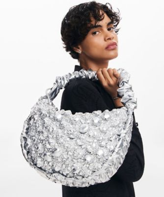 ＜Desigual (Women)＞ファスナー付のフロッシーバッグ　２４ＷＡＸＡ１８