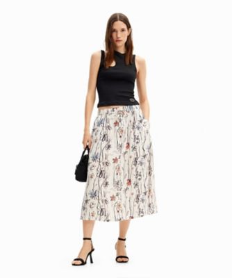 【Acne Studios】花柄 メッシュミディスカート ACNE STUDIOS】アクネスタジオ 花柄 メッシュ ミディスカート