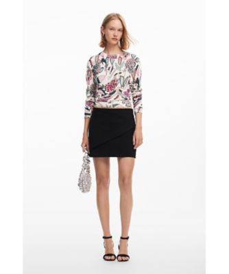 ボタニカル柄のニットセーター 24WWJF41 | Desigual (Women
