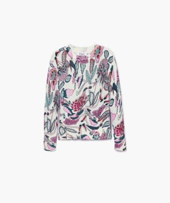 ボタニカル柄のニットセーター 24WWJF41 | Desigual (Women