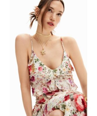 花柄のロングドレス　２４ＷＷＶＫＸ２