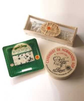 ＜東京ヨーロッパ食材＞★白カビ・シェーブル・青かびチーズ３種食べ比べセット