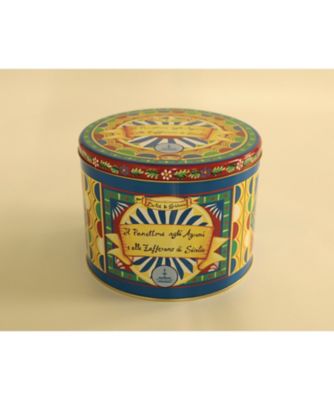 【予約販売】パネットーネ（シチリアフルーツ＆サフラン）イエローブルー５００ｇ