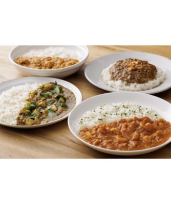 人気のカレー４種と白胡麻ご飯セット　１０５８７６Ａ