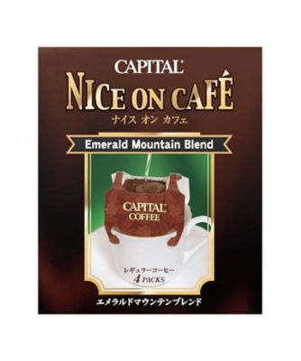 ＜CAPITAL COFFEE＞【ＤＡＩＬＹおまとめ】ナイスオンカフェ　エメラルドマウンテンブレンド　４Ｐ