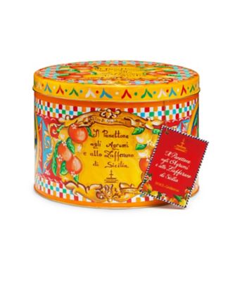 Dolce＆Gabbana×Fiasconaro/ドルチェ＆ガッバーナ×フィアスコナーロ 【予約販売】パネットーネ（シチリアフルーツ＆サフラン）イエローオレンジ５００ｇ