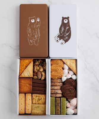 cafe marble/カフェマーブル 【８月】クマのクッキー缶とヨルのクッキー缶