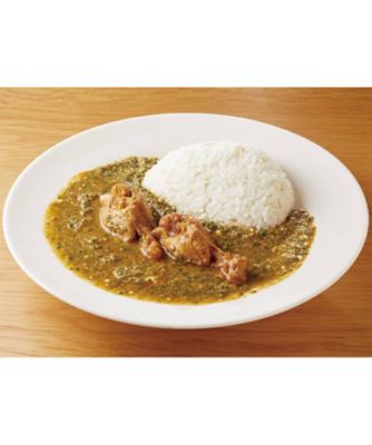 ＜インド風カリーライス　すぱいす＞日本ほうれん草とカッテージチーズの骨付きチキンカリー３個セット