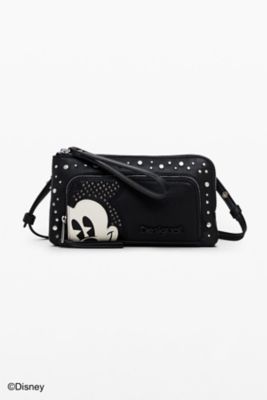 Desigual (Women)/デシグアル ミッキーマウス スタッズウォレット ブラック 24WAYP35