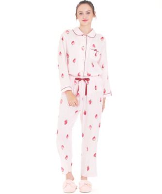 ＜Narue (Women)＞コットンダブルガーゼいちごシャツパジャマ　２５ー１１４２１