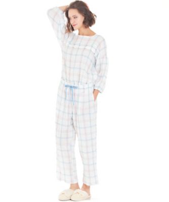 シャーリングダブルガーゼチェックセットアップ 25ー12410