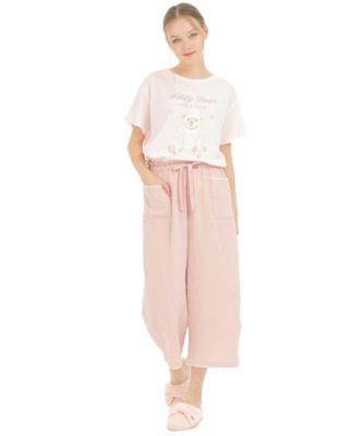＜Narue (Women)＞シルケット天竺オンプリントテディベアセットアップ　２５ー３１４２８