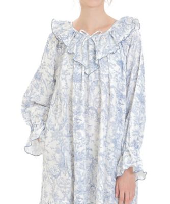 Narue (Women)/ナルエー コットンダブルガーゼトワルドジュイナイトドレス 25-51003 ネイビー ルームウェア【三越伊勢丹/公式】