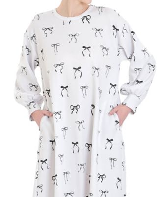 Narue (Women)/ナルエー エアーニットリボンワンピース 25-51010 グレー ルームウェア【三越伊勢丹/公式】