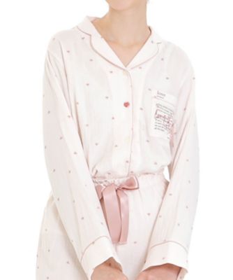 Narue (Women)/ナルエー シュークリームガーゼ(R)プティーハートテーラードパジャマ 25-51414 ピンク ルームウェア【三越伊勢丹/公式】