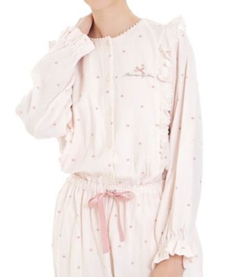 Narue (Women)/ナルエー シュークリームガーゼ(R)プティーハートフリルパジャマ 25-51415 ピンク ルームウェア【三越伊勢丹/公式】
