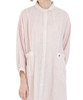 Narue (Women)/ナルエー シュークリームガーゼ(R)ストライプワンピース 25-52002 ピンク ルームウェア【三越伊勢丹/公式】