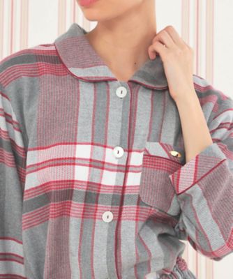 コットンフランネルチェックシャツパジャマ 25ー71404 | Narue