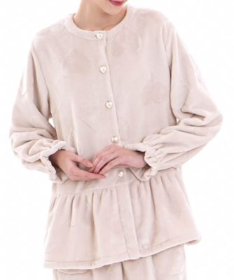 ＜Narue (Women)＞シャイニースノーエンボスハートペプラムパジャマ　２５ー７１４１１