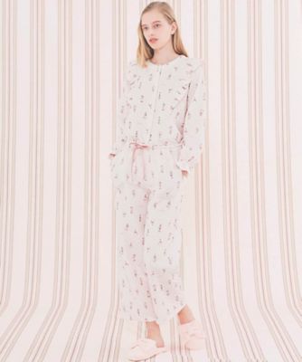 Narue (Women)/ナルエー 裏綿接結(綿入り)くるみ割り人形フリルパジャマ 25ー71414 ピンク ルームウェア【三越伊勢丹/公式】
