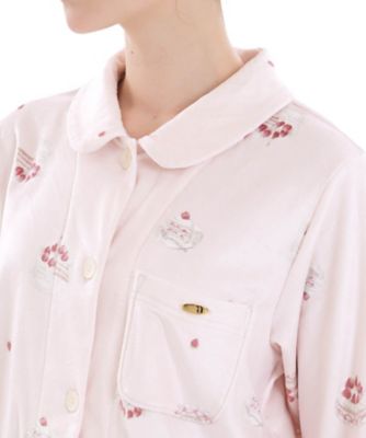 スノースムージーホイップケーキシャツパジャマ 25ー71420