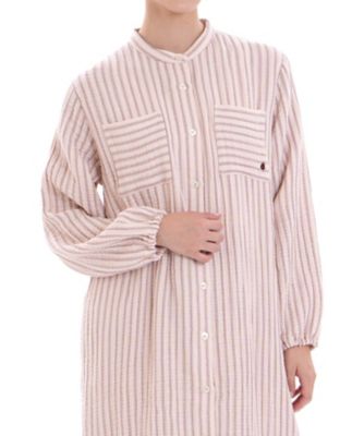 Narue (Women)/ナルエー シュークリームガーゼ(R)4+ストライプワンピース 25ー72003 ピンク ルームウェア【三越伊勢丹/公式】