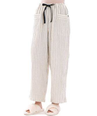 Narue (Women)/ナルエー シュークリームガーゼ(R)4+ストライプパンツ 25ー72102 アイボリー ルームウェア【三越伊勢丹/公式】