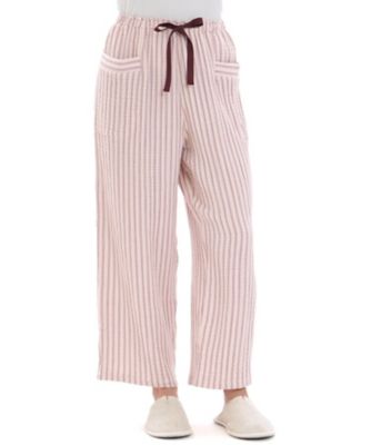 Narue (Women)/ナルエー シュークリームガーゼ(R)4+ストライプパンツ 25ー72102 ピンク ルームウェア【三越伊勢丹/公式】