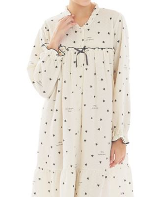 新品63404 63390 63371ナルエー 接結綿入りフラワーバード長袖 接結（綿入り）ハートワンピース 25ー82005 | Narue (Women