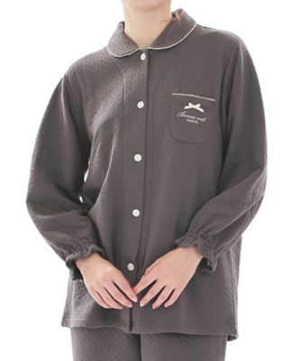 ＜Narue (Women)＞接結（綿入り）ムジシャツパジャマ　２５ー８２４１０