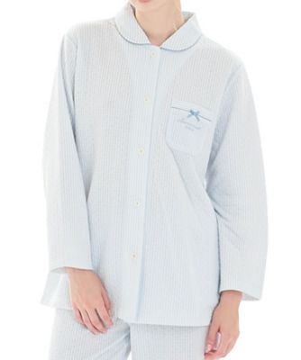 ＜Narue (Women)＞接結（綿入り）ストライプシャツパジャマ　２５ー８２４１２