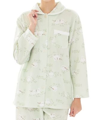 ＜Narue (Women)＞接結（綿入り）シマエナガシャツパジャマ　２５ー８２４１５