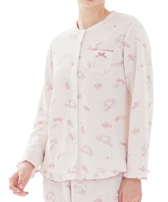 ＜Narue (Women)＞接結（綿入り）ボンボンキャットフリルパジャマ　２５ー８２４２３